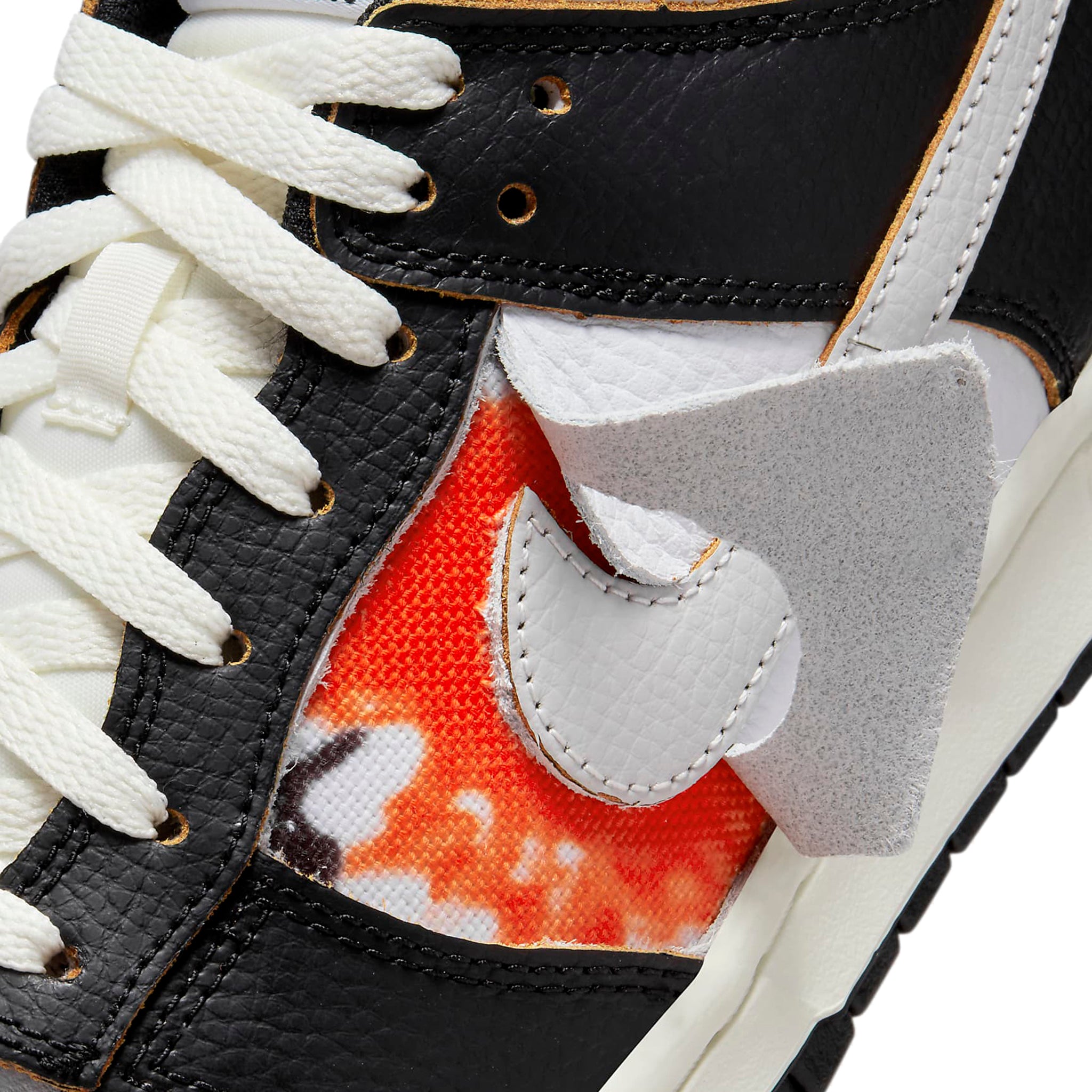 Logo view of Nike x HUF SB Dunk Low San Francisco FD8775-001